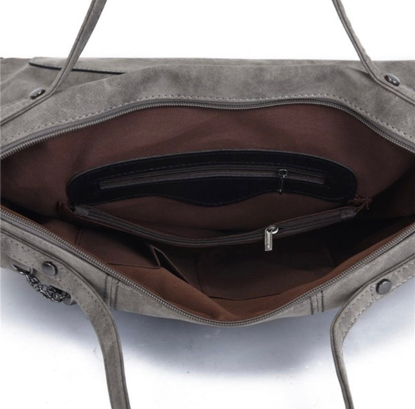“The Josey” Gray, Rivet Purse