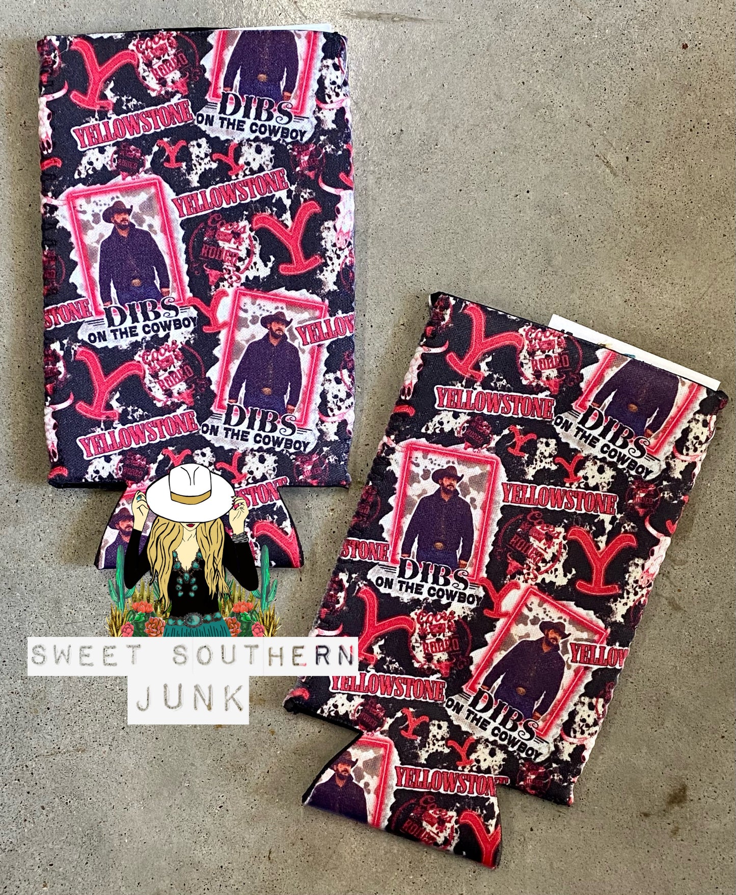 Dibs on the Cowboy {Rip} Slim Can Holder