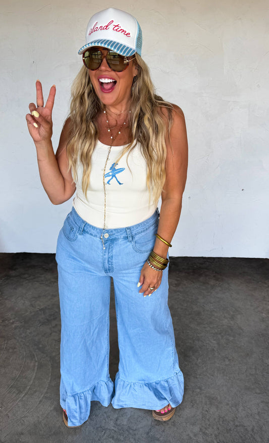 CALLIE RUFFLE JEANS: 11
