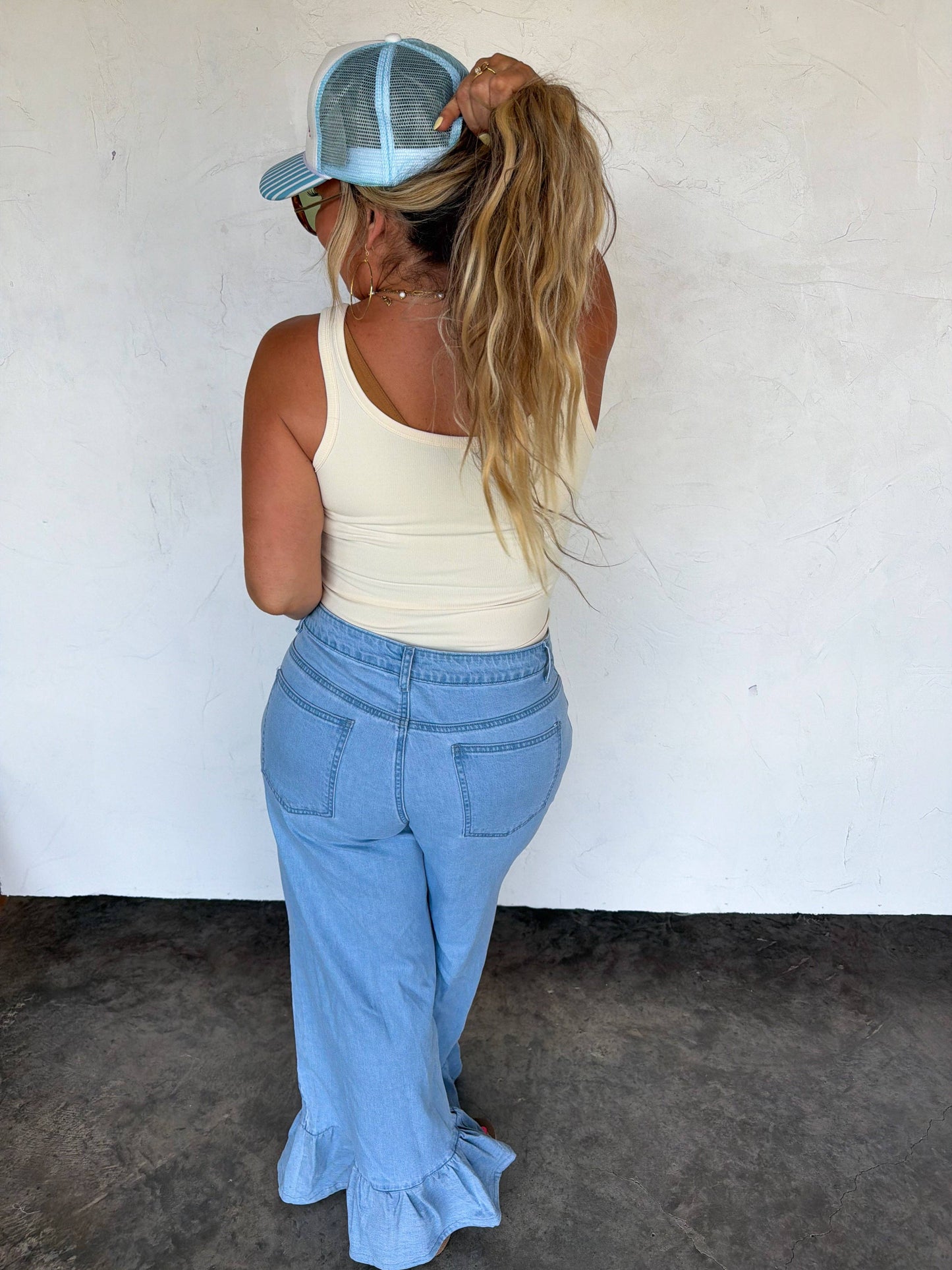 CALLIE RUFFLE JEANS: 7