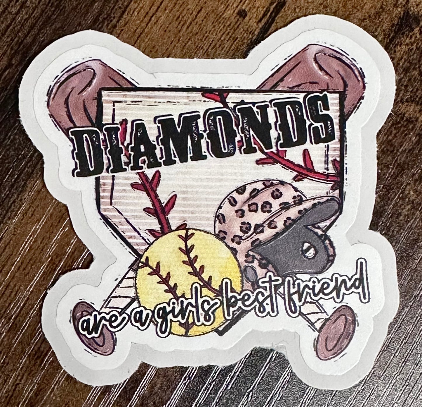 Diamonds are a Girls Best Friend Sticker