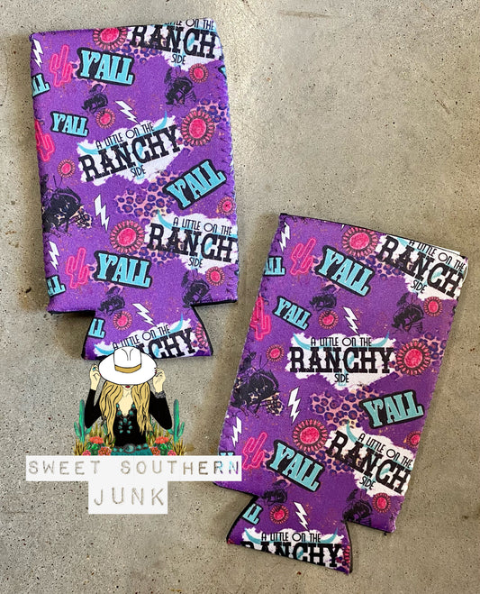 Ranchy Side Slim Can Koozie