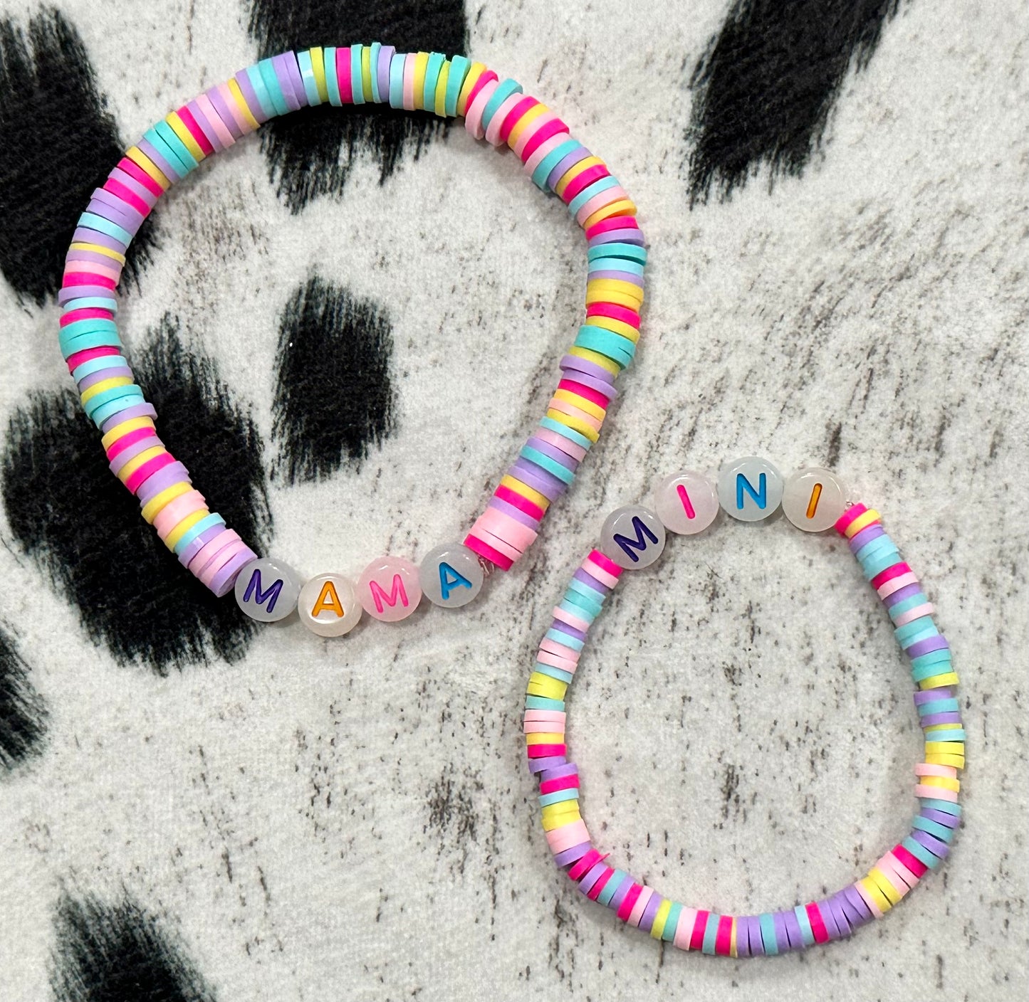 Mama + Mini stretch bracelet set